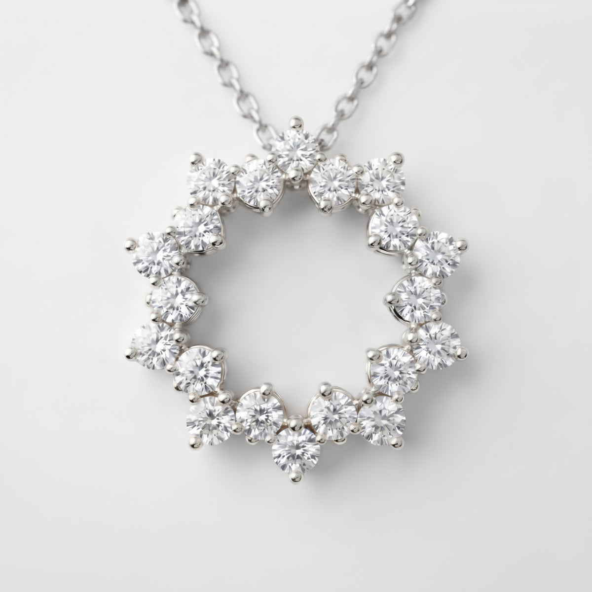 Floral Circle Round Ring Round Pendant, image 3
