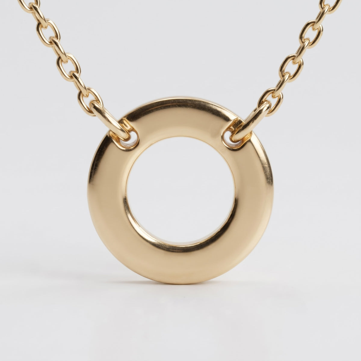 Halo Necklace Circle Pendant Necklace, image 5
