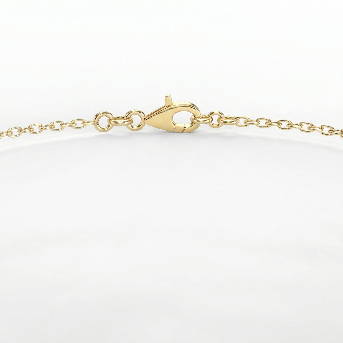 Minimalist Bezel Set Geometric Square Hexagon Cut Chain Bracelet, view 4