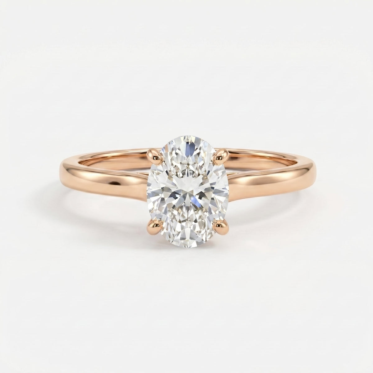 Classic Prong Solitaire Engagement Ring, view 7