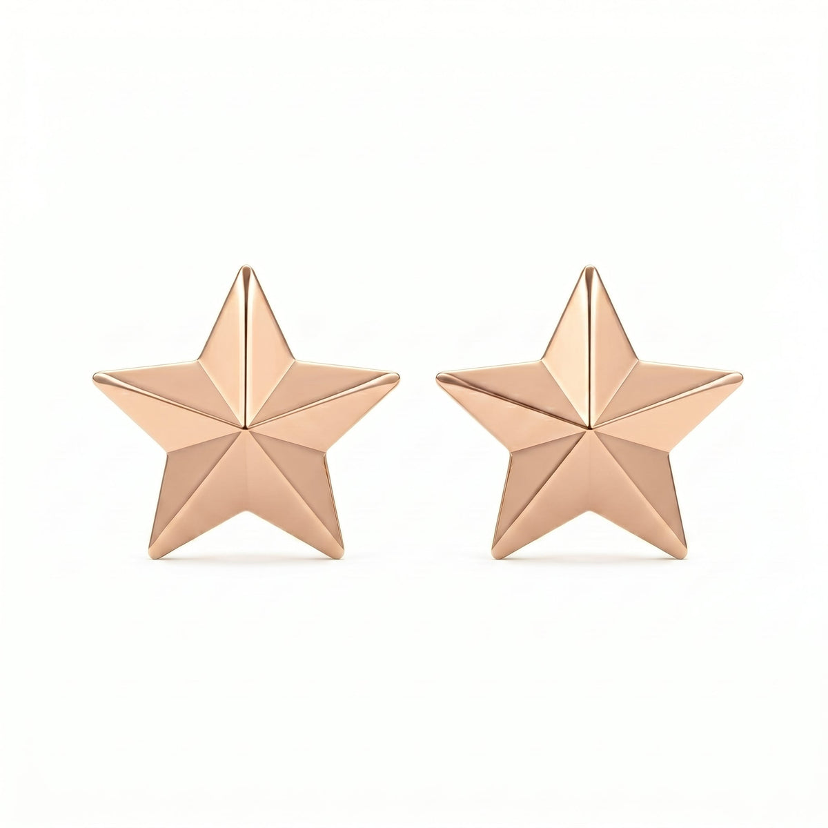 Shine Bright with Star Emblem Fashion Earrings, view 4