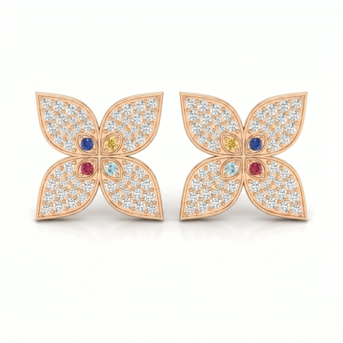 Chromatic Clover Fashion Earrings, view 4