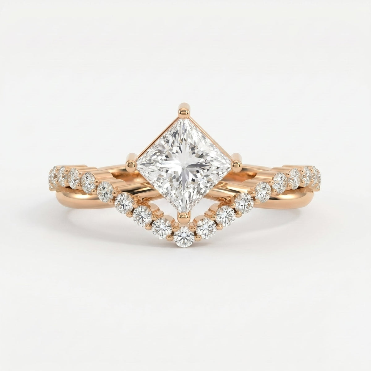 Axis Embrace Princess Diamond Ring, view 7