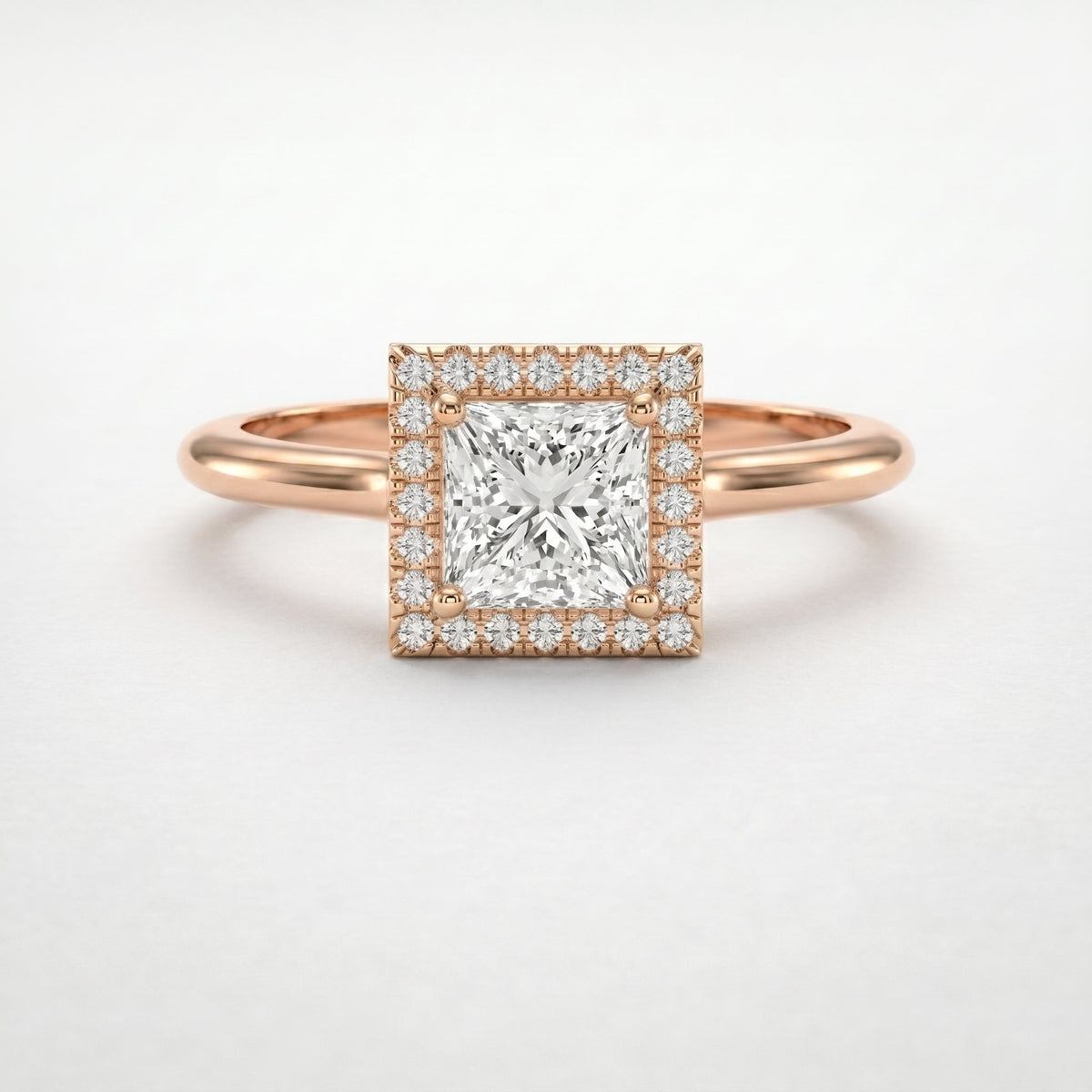 Crown line Princess Ring, view 4