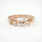 Glowing Leaves Diamond Ring, view 7