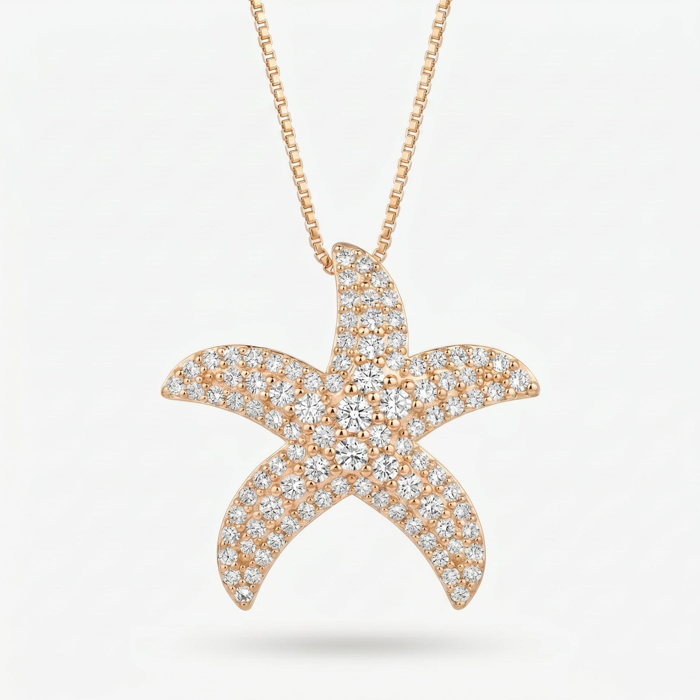 Round Diamond Celestial Starfish Pendant, view 6