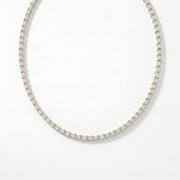 Emerald Cut Diamond Tennis Necklace, view 3