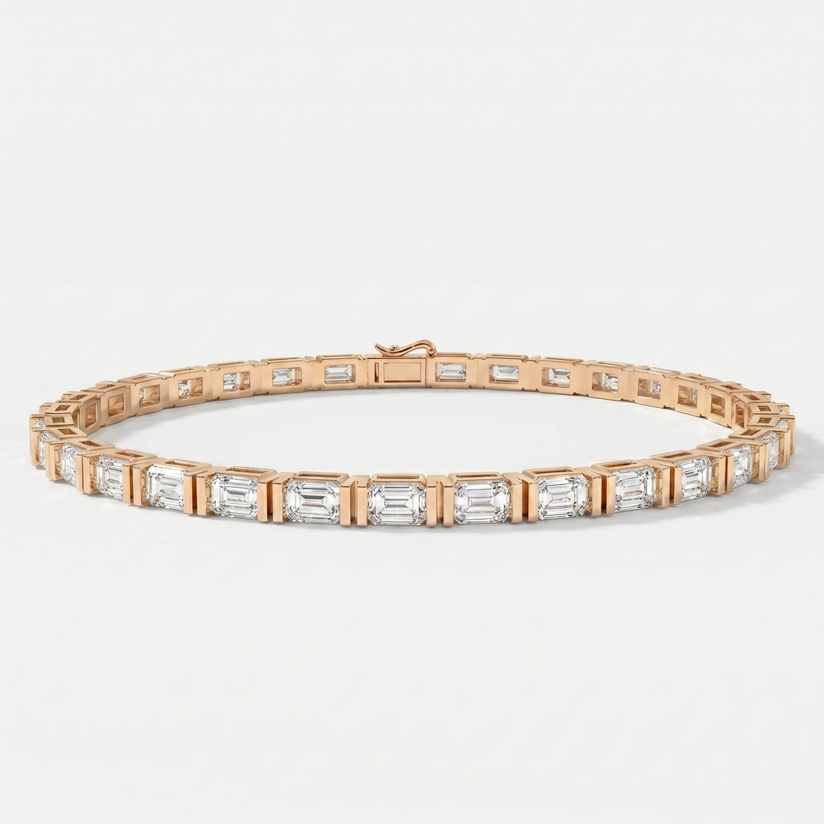Emerald Cut Diamond Fashion Bracelet, view 4