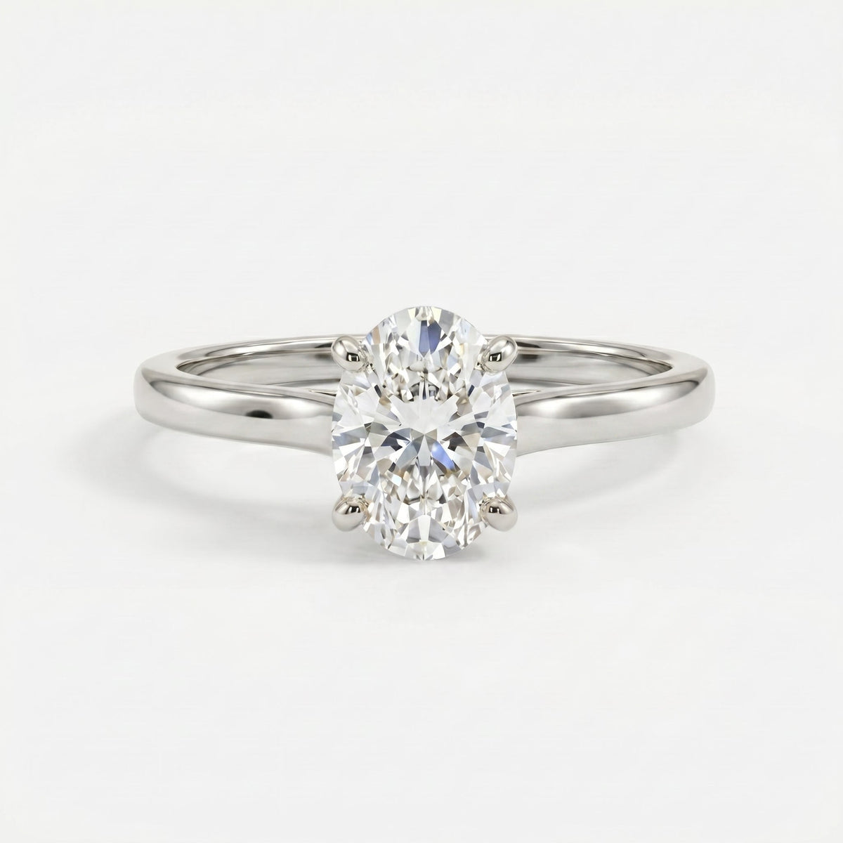 Classic Prong Solitaire Engagement Ring, view 6