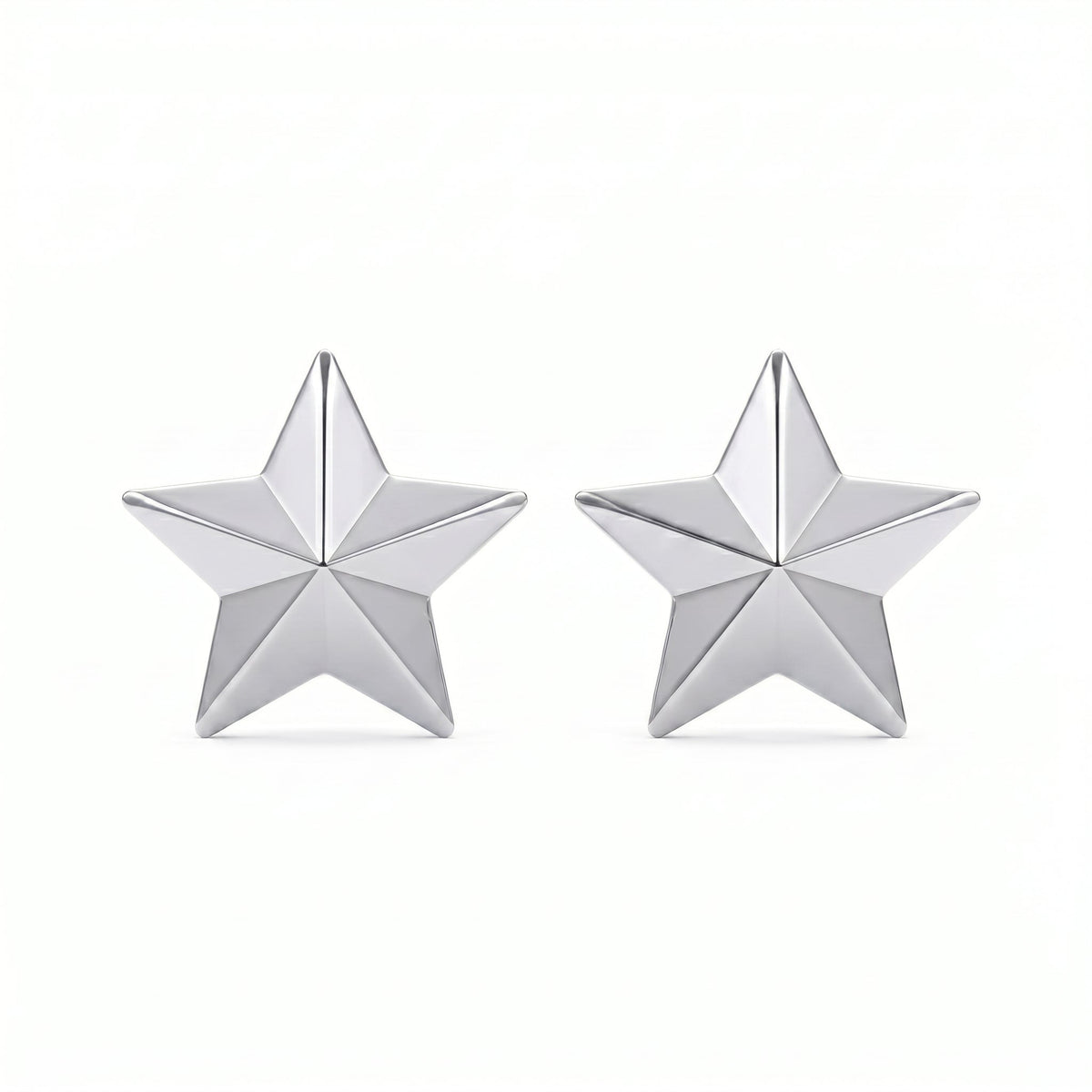 Shine Bright with Star Emblem Fashion Earrings, view 3