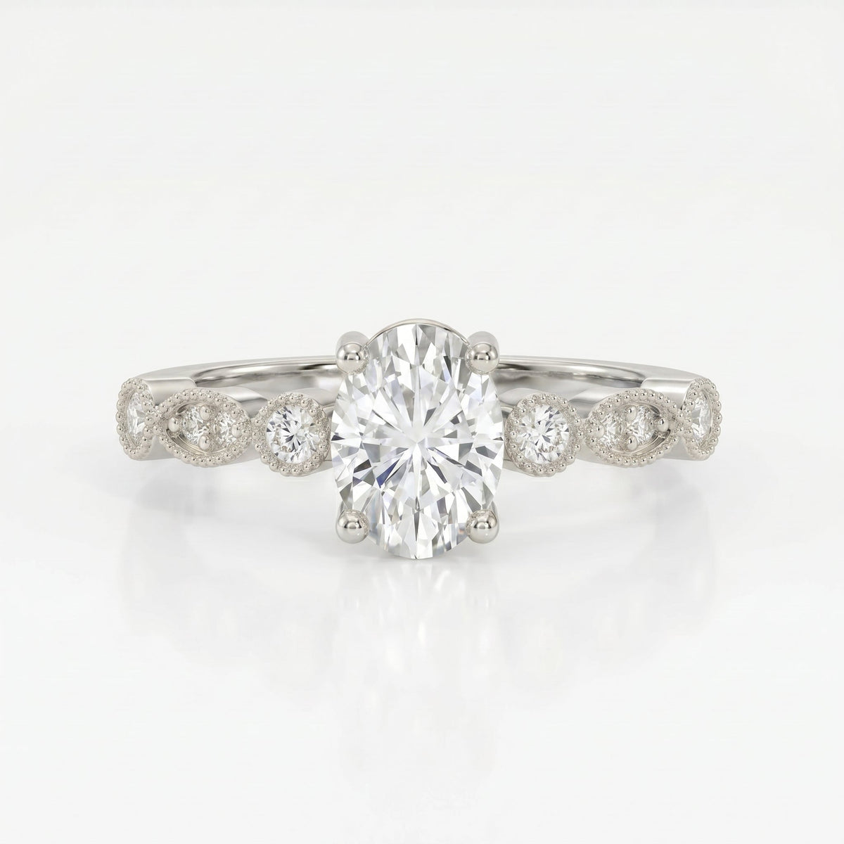 Heritage Lace Oval Ring, view 3