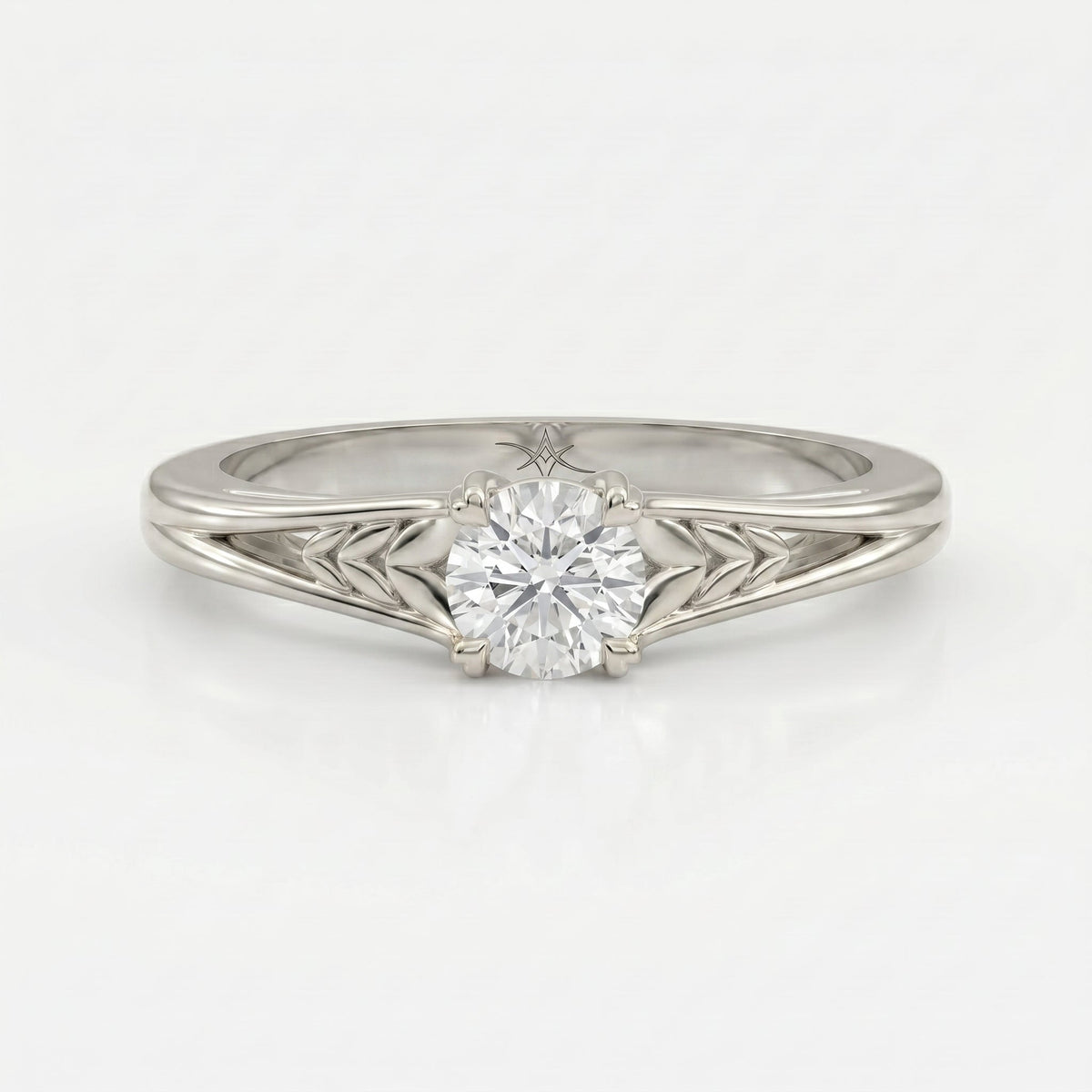 Enchanted Solitaire Design Vintage Ring, view 6