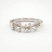 Glowing Leaves Diamond Ring, view 6