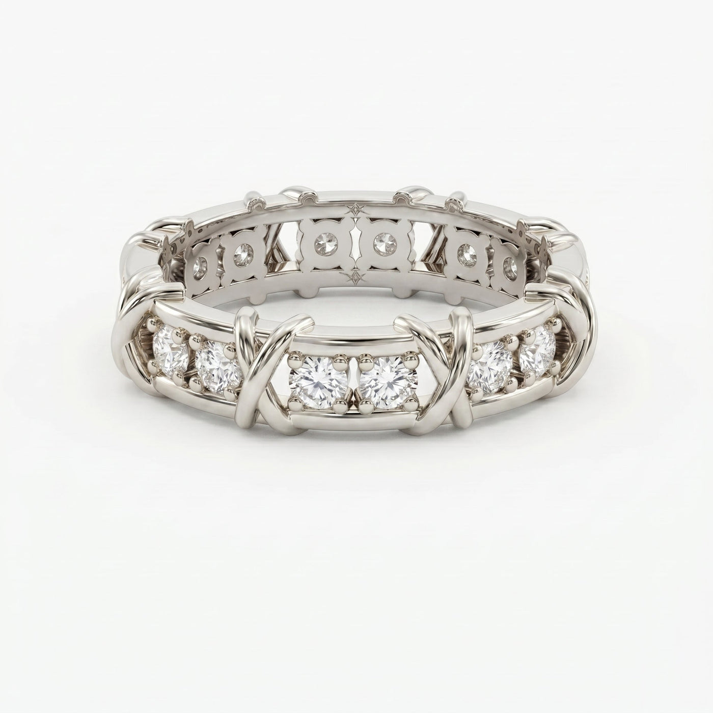 Celtic Trinity Knot Wedding Band, view 7