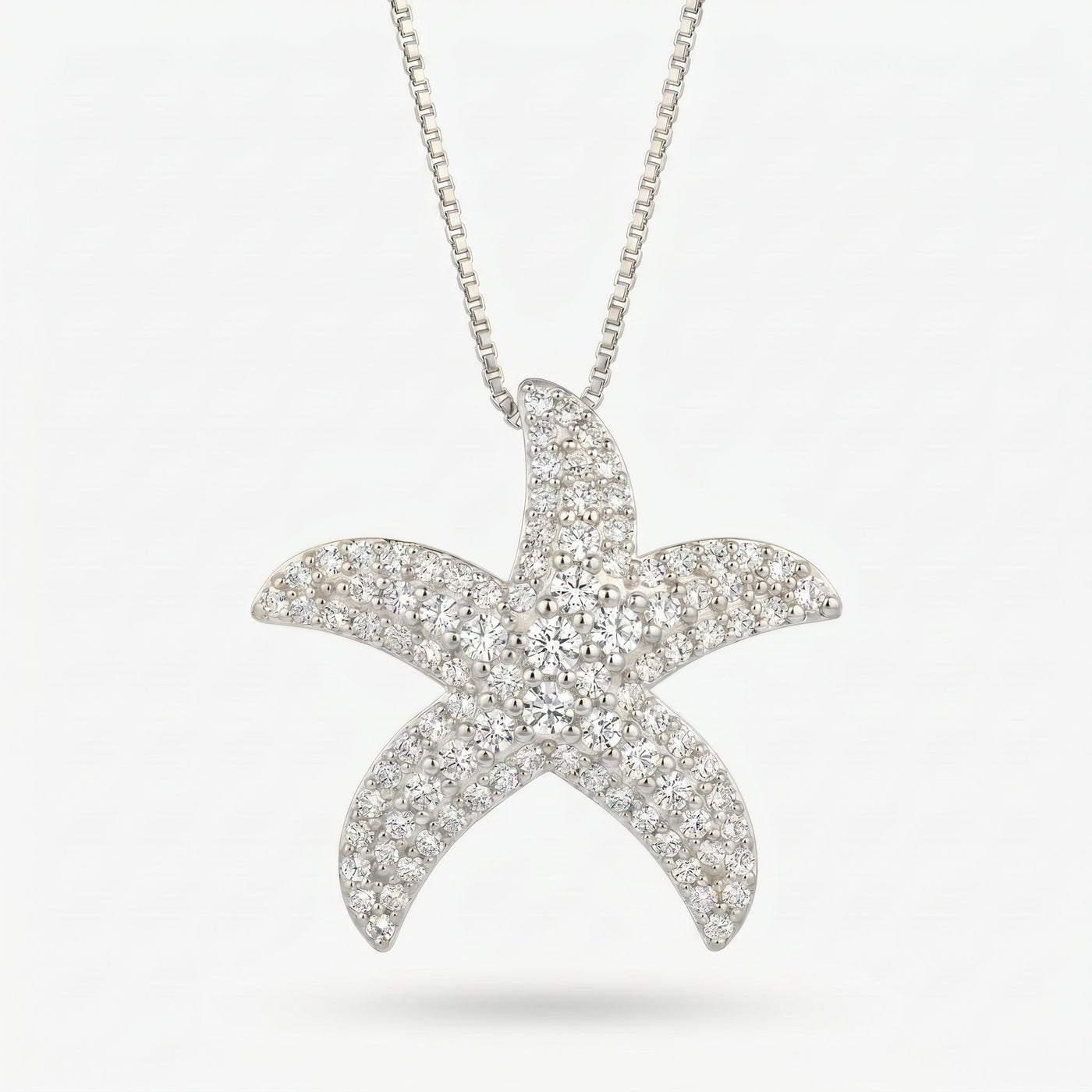 Round Diamond Celestial Starfish Pendant, view 7