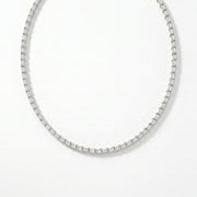 Emerald Cut Diamond Tennis Necklace, view 5
