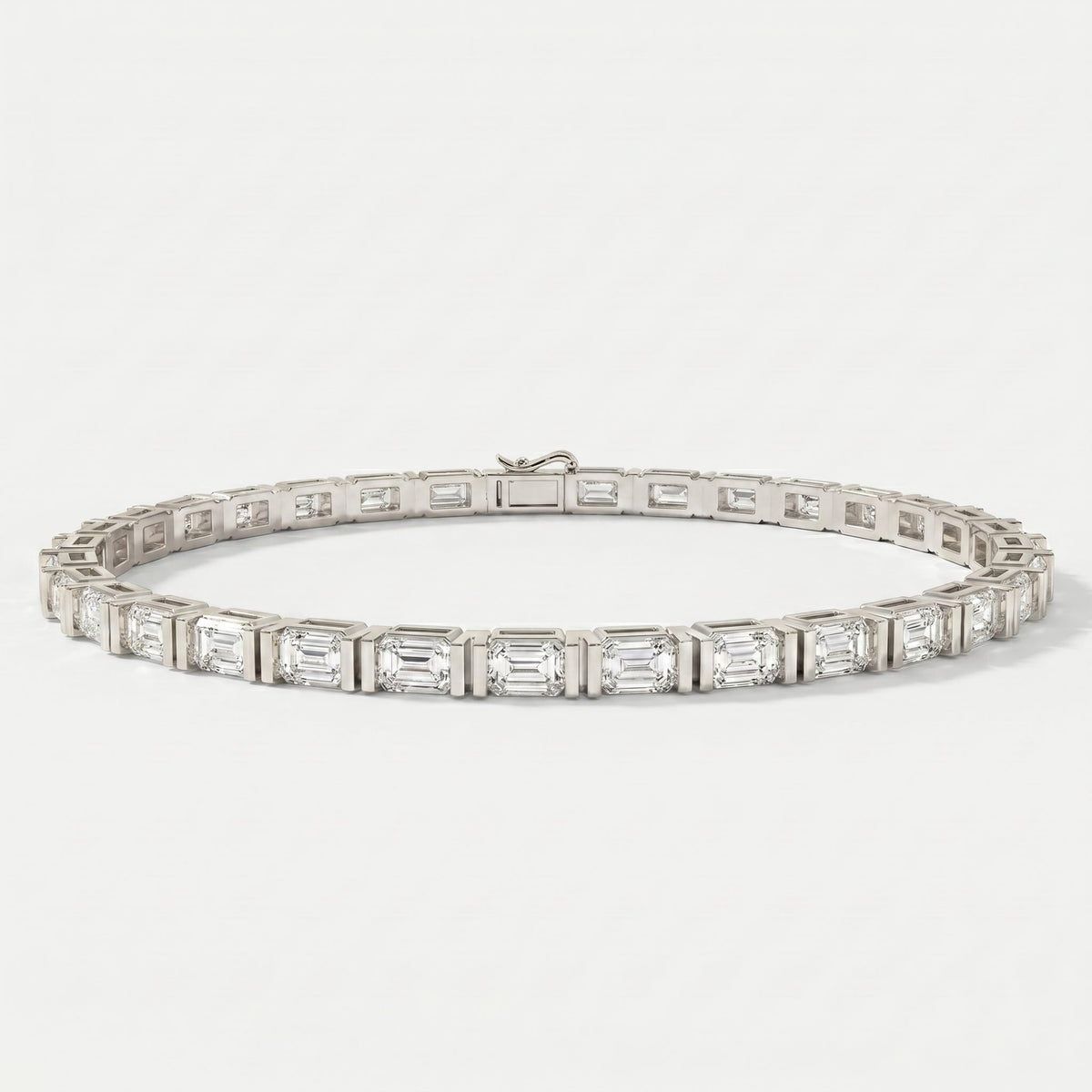 Emerald Cut Diamond Fashion Bracelet, view 3