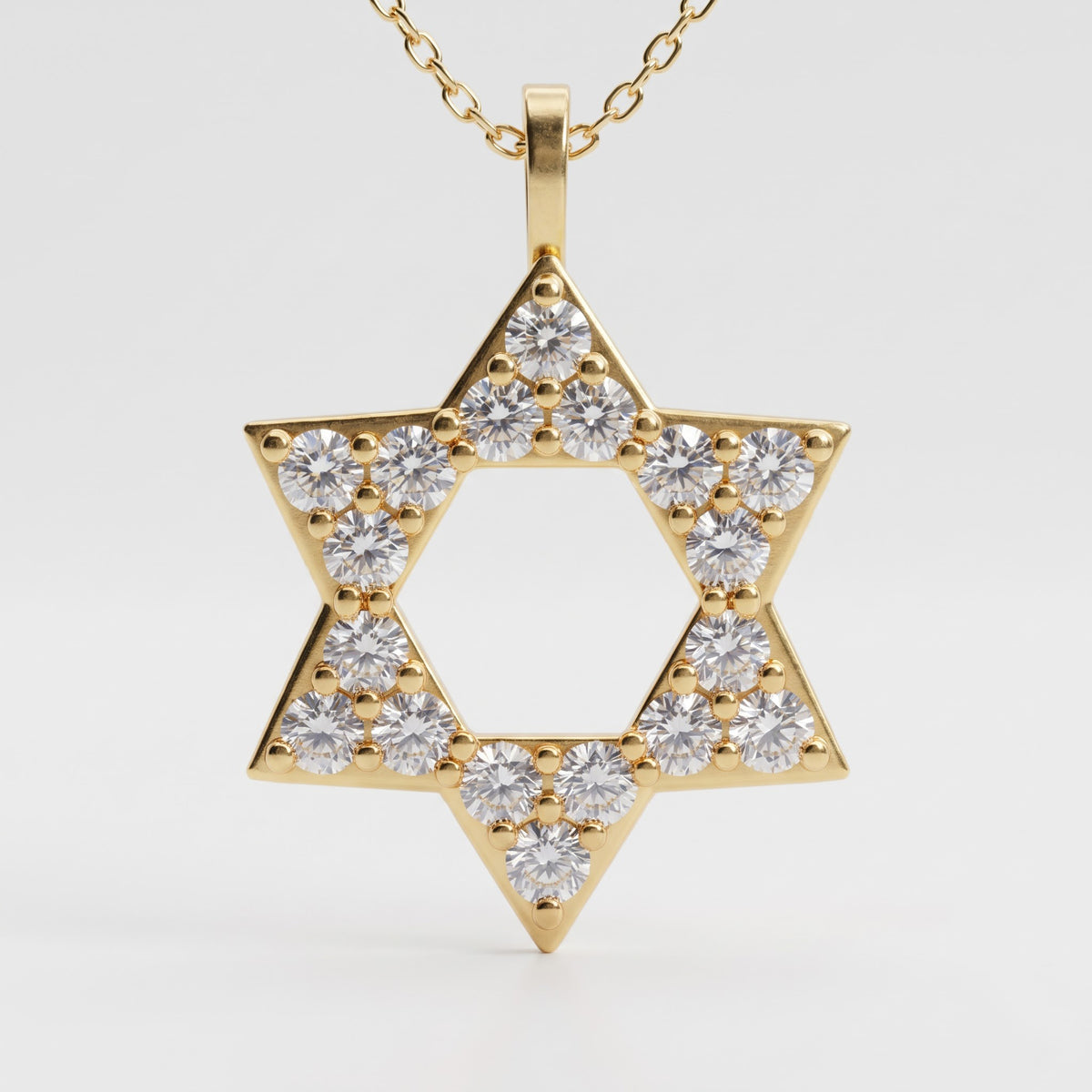Lab Grown Diamond Star of David Pendant