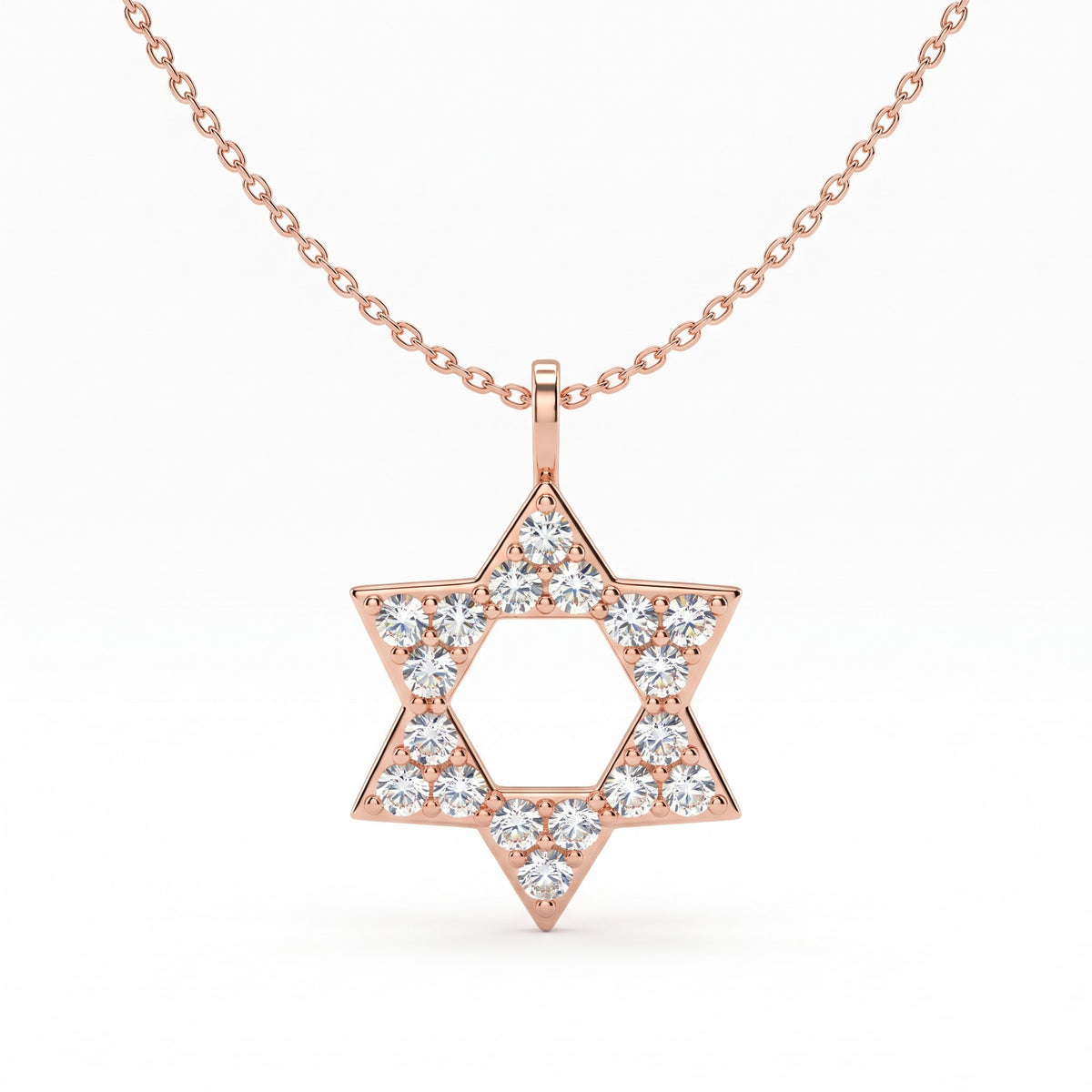 Lab Grown Diamond Star of David Pendant, image 5
