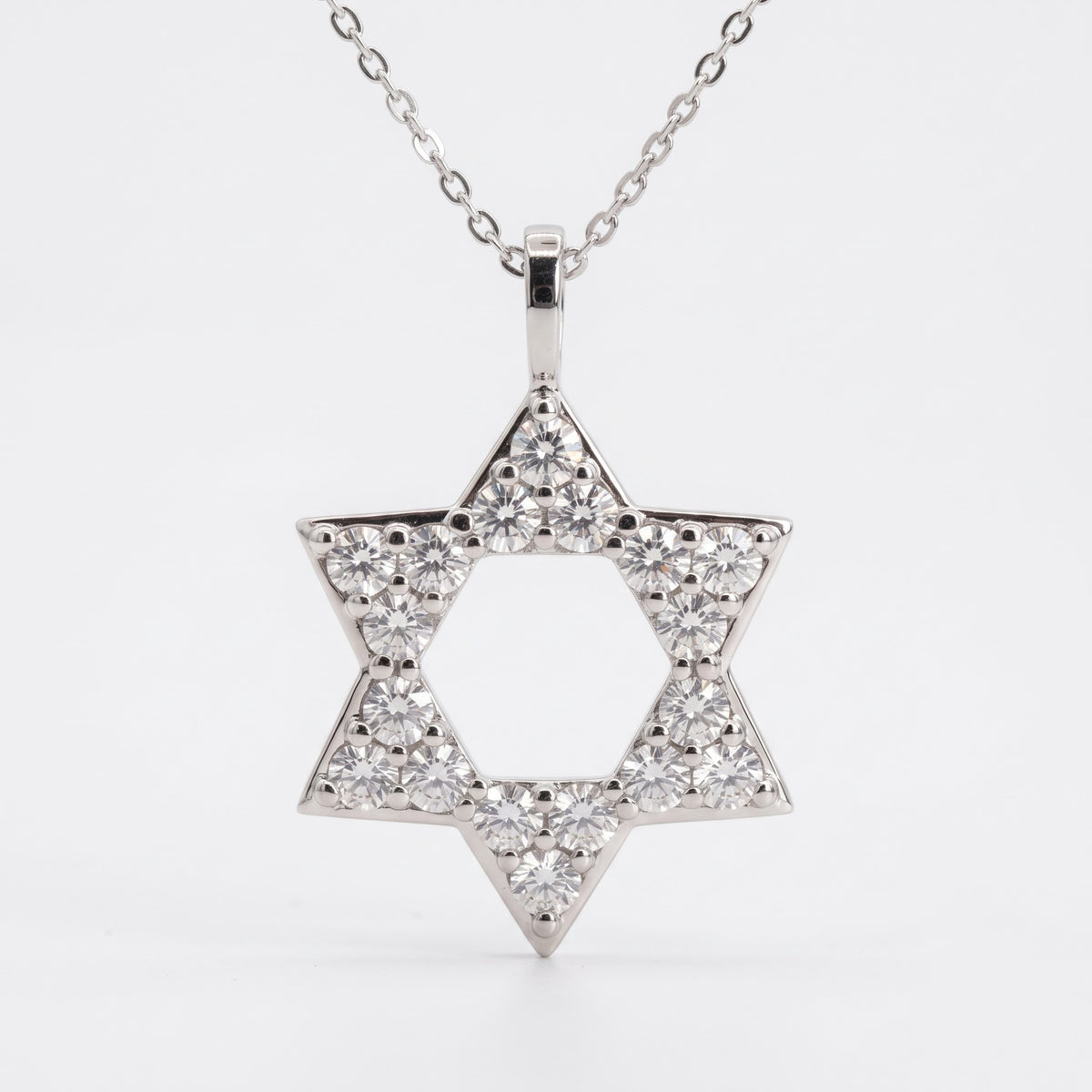 Lab Grown Diamond Star of David Pendant, image 7
