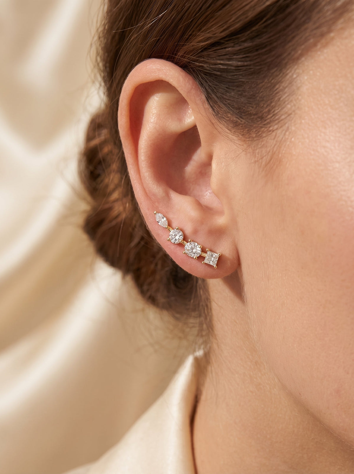Shooting Star Climber Fashion Earring, view 2