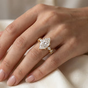 Dutch Marquise Cut Lab Grown Diamond Engagement Ring, view 2