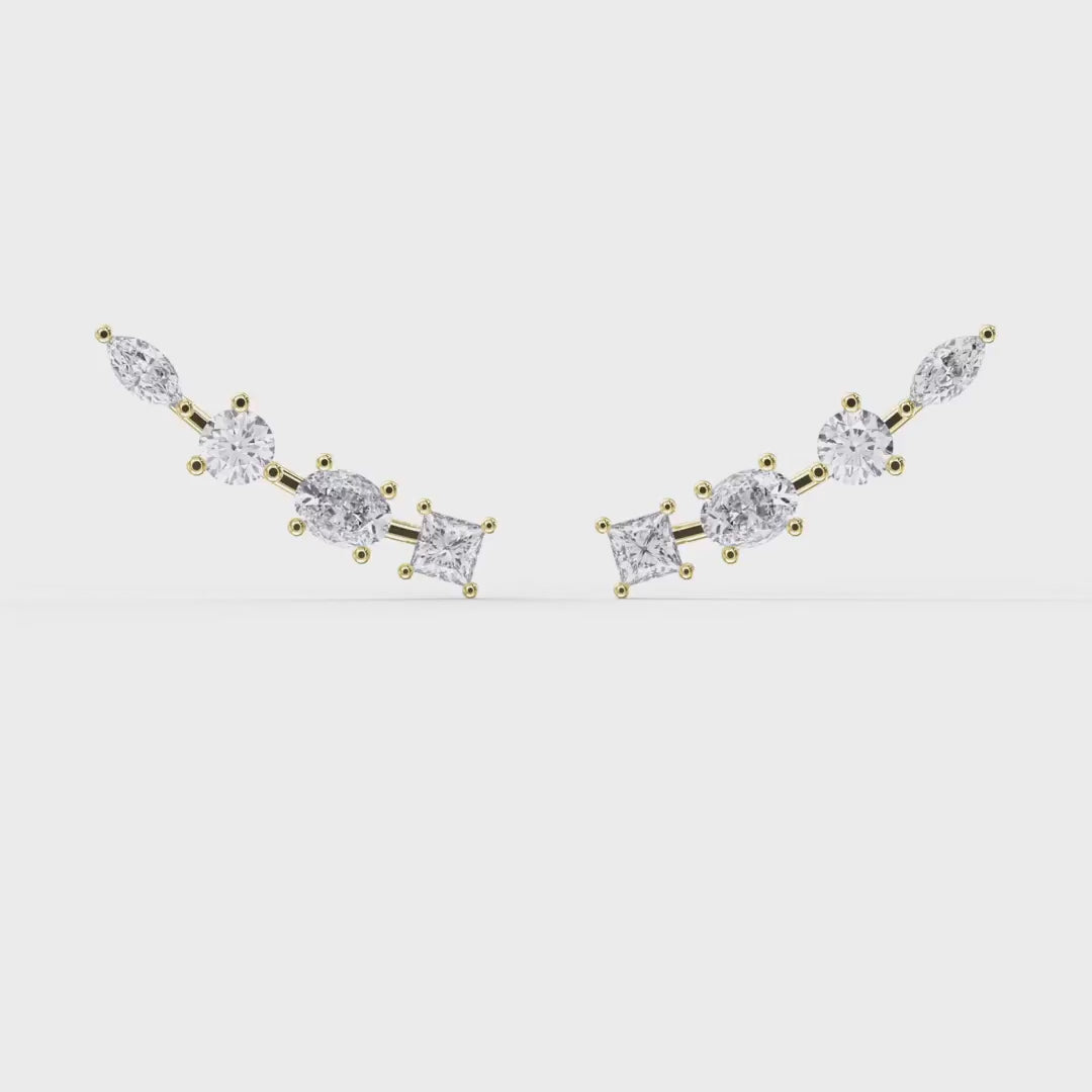 Shooting Star Climber Fashion Earring, product video