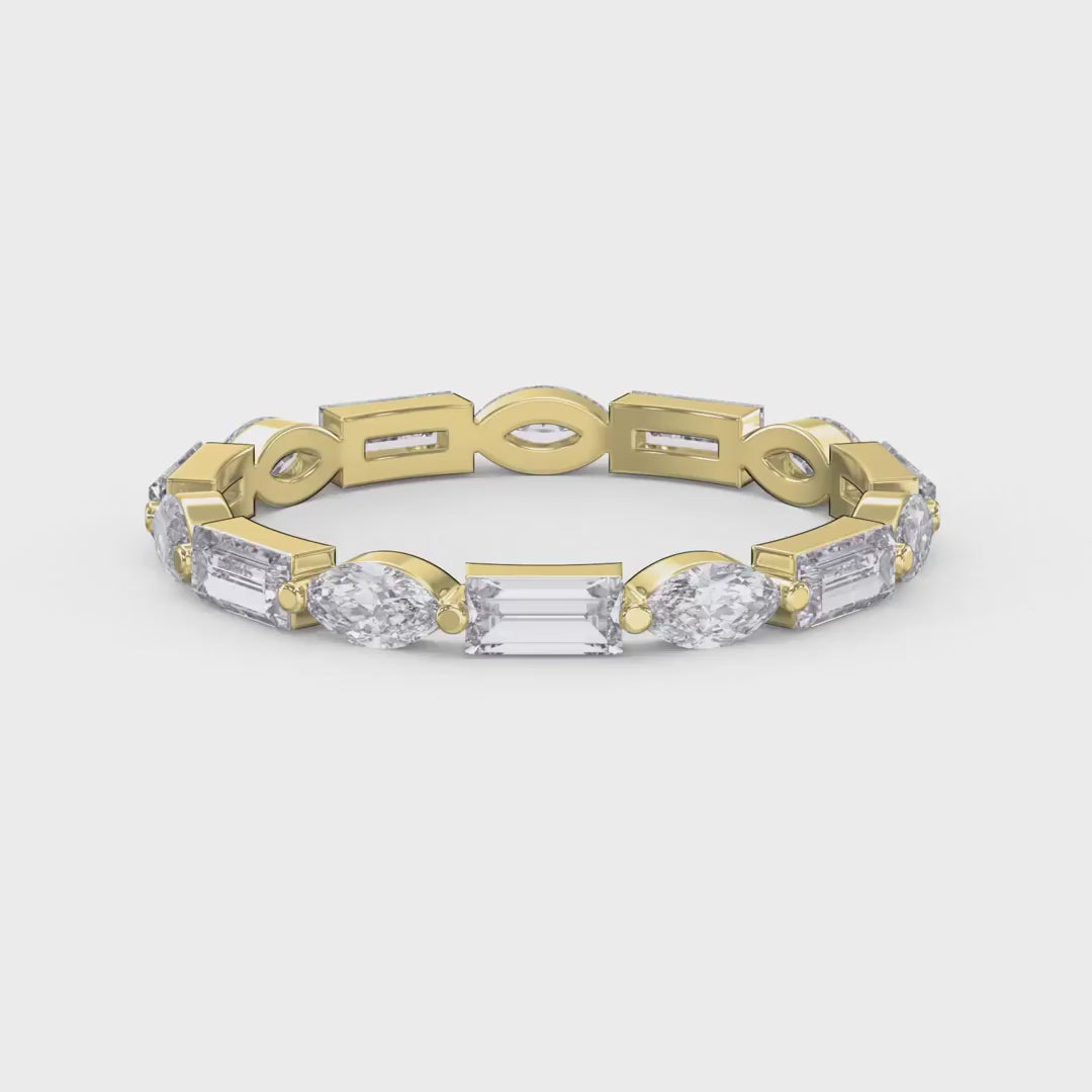 Unique Duo Diamond Anniversary Ring, product video