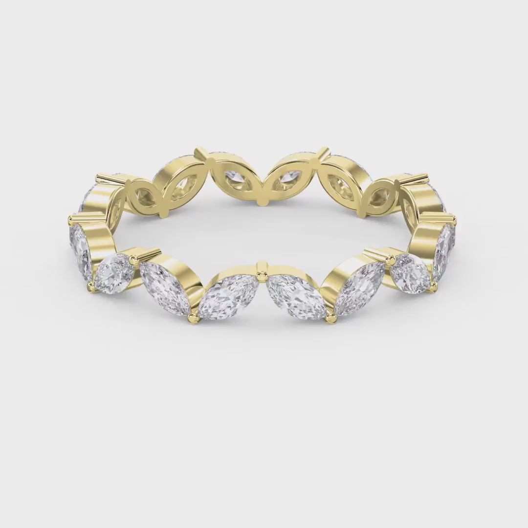 Marquise Cut Diamond Prong Setting Ring, product video