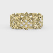 Floral Diamond Wide Vintage Band, product video