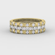 Stellar Edge Two Tone Diamond Band, product video