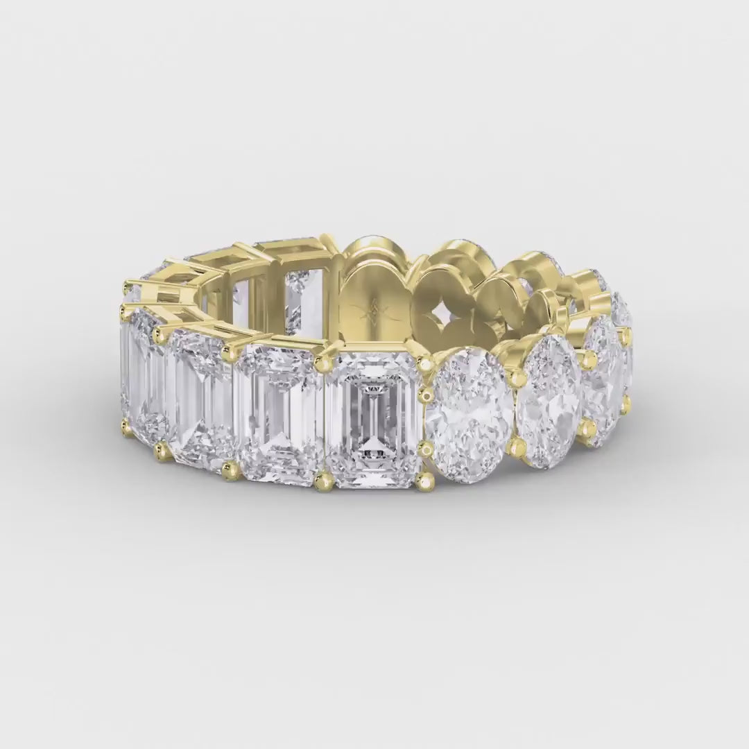 Mixed Cut Diamond Full Diamond Ring, product video