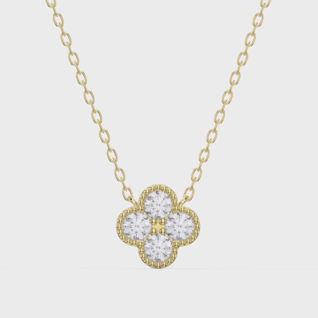 Heritage Clover Diamond Pendant Necklace, product video