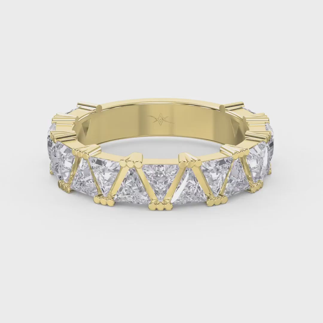 Trillion Cut Diamond in Criss Cross Setting, product video