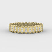 Marquise Motif Round Diamond Wedding Band, product video