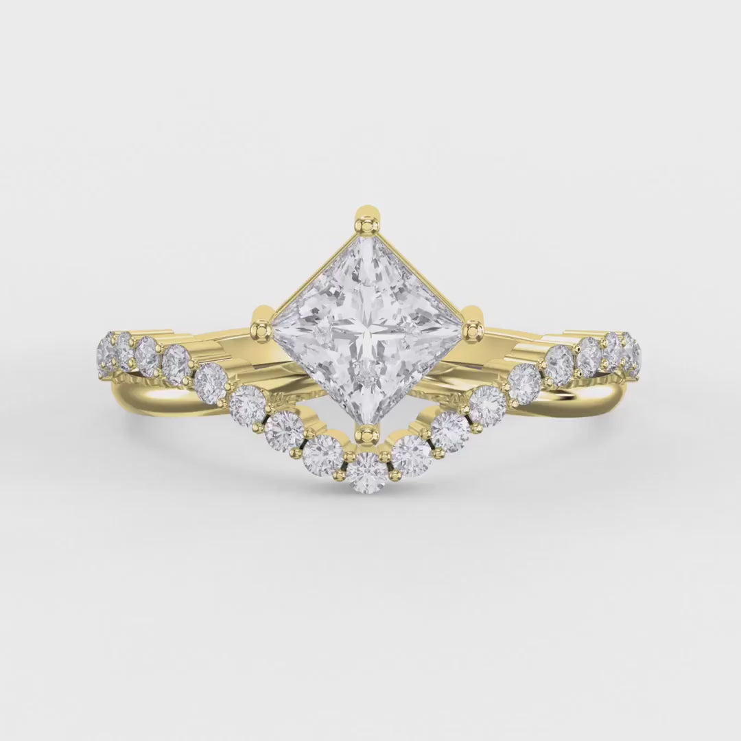 Axis Embrace Princess Diamond Ring, product video