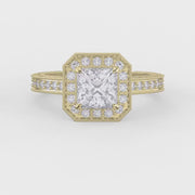 Princess Diamond Shape Vintage Ring, product video