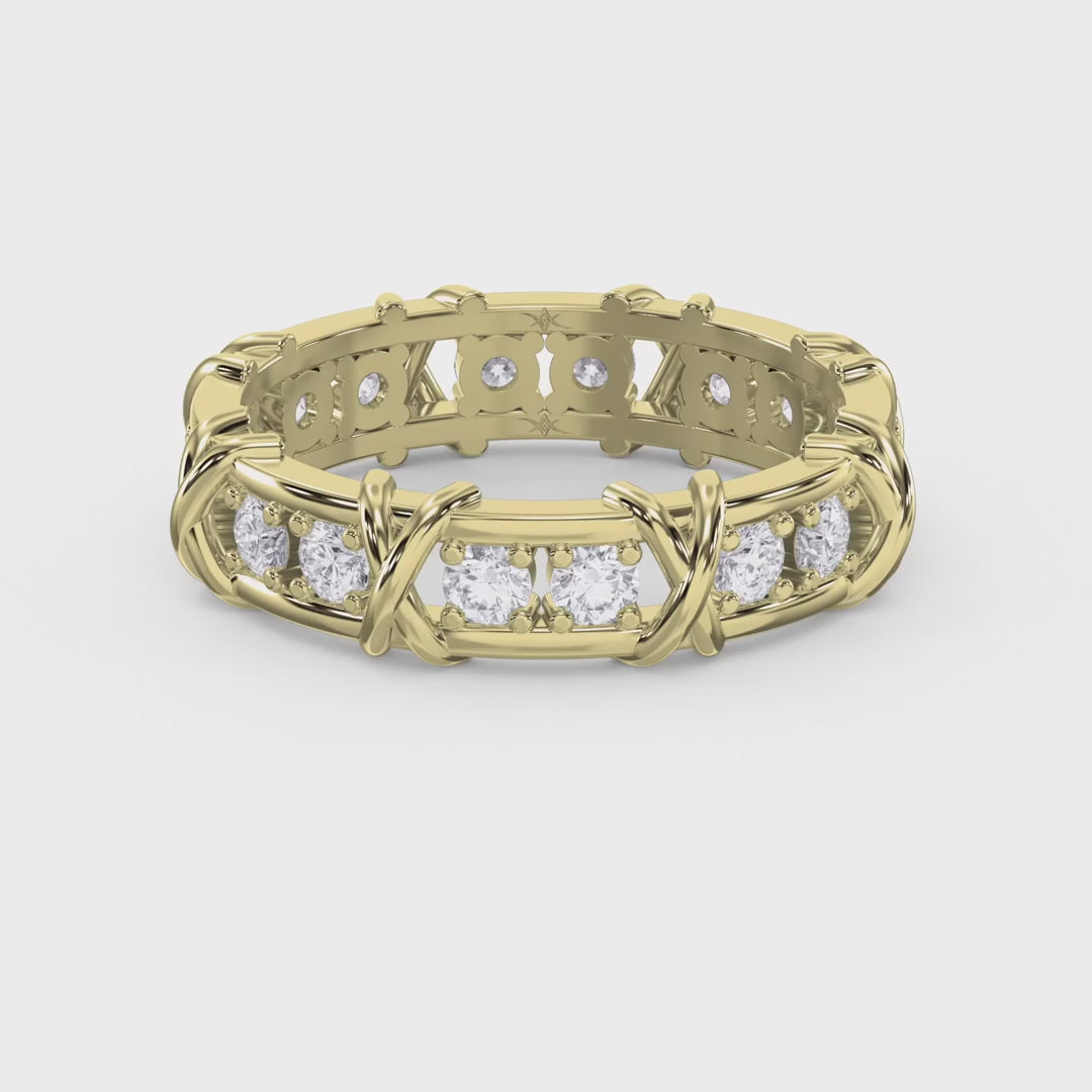 Celtic Trinity Knot Wedding Band, product video