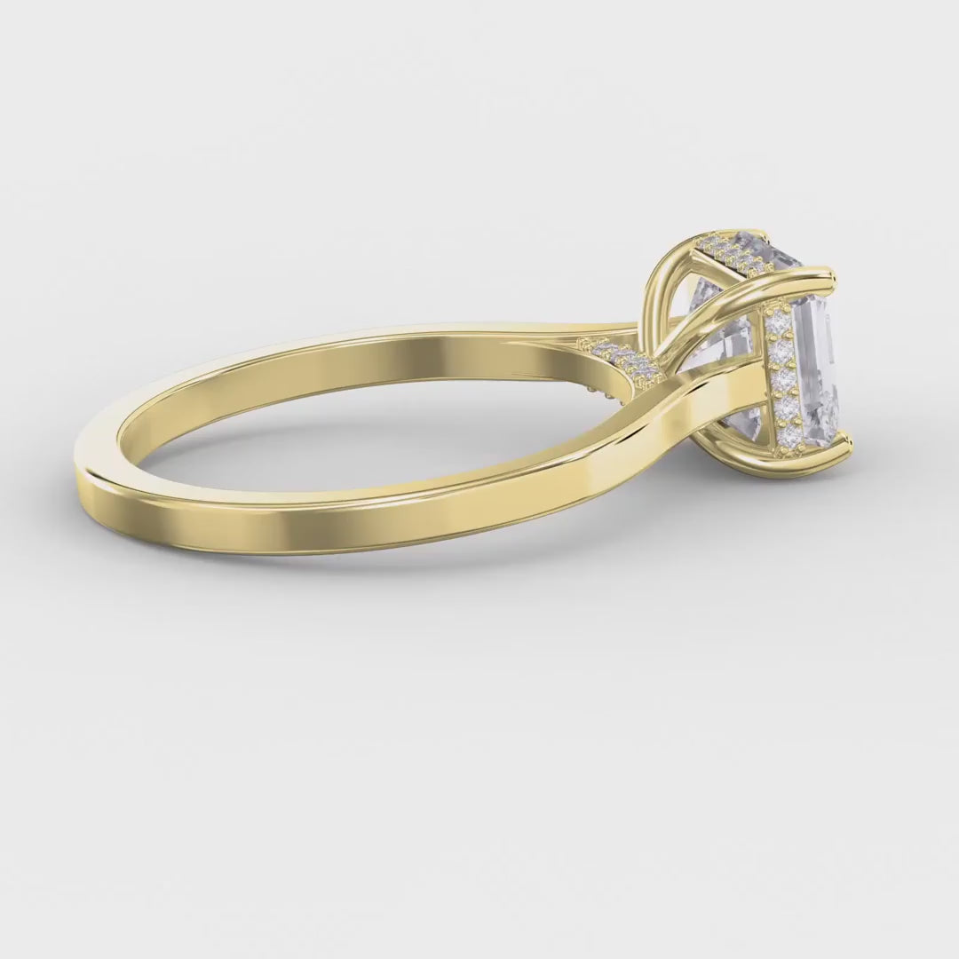 Axis Veil Asscher Cut Ring, product video