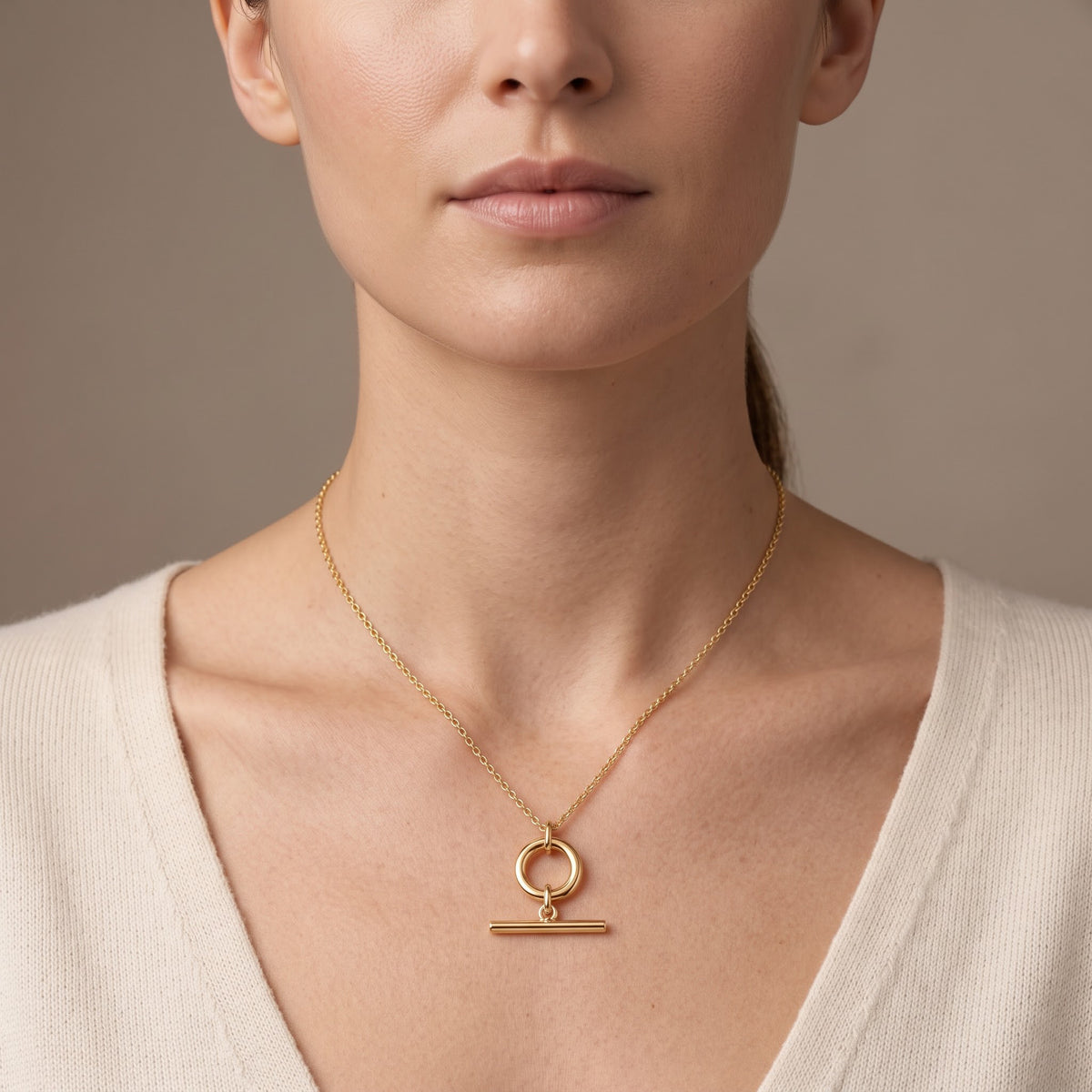 Toggle Metal Pendant Necklace, image 4
