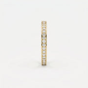 Minimalist Round Diamond Eternity Band Ring, view 4